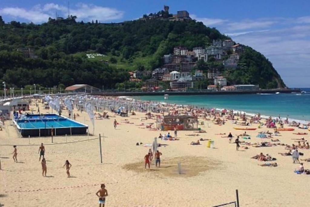 Apartamento A 5Min De La Playa De Ondarreta San Sebastián Exterior foto